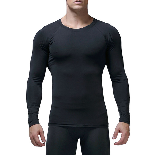 Sports Fitness Clothes Male Basketball Training Compression Sports Tights Outdoor Running Quick Drying Long Sleeve