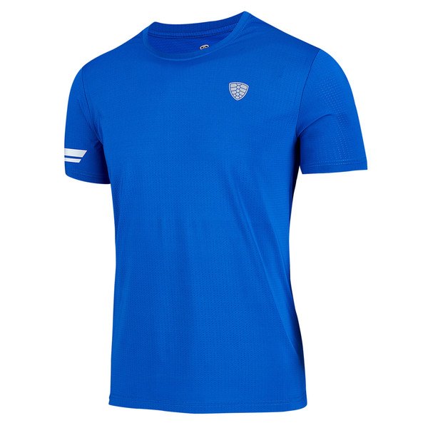 Best Selling Running T Shirt Men Gym T-shirt Breathable Blue Dry Fit Sport New Quick Dry Basketball Soccer Fitness Workout Brand Tee