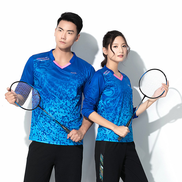 Badminton Suit shirt for Men Women Long Sleeve Sportswear Dry Fit Pants tennis jersey badmintkn set table tennis shirt