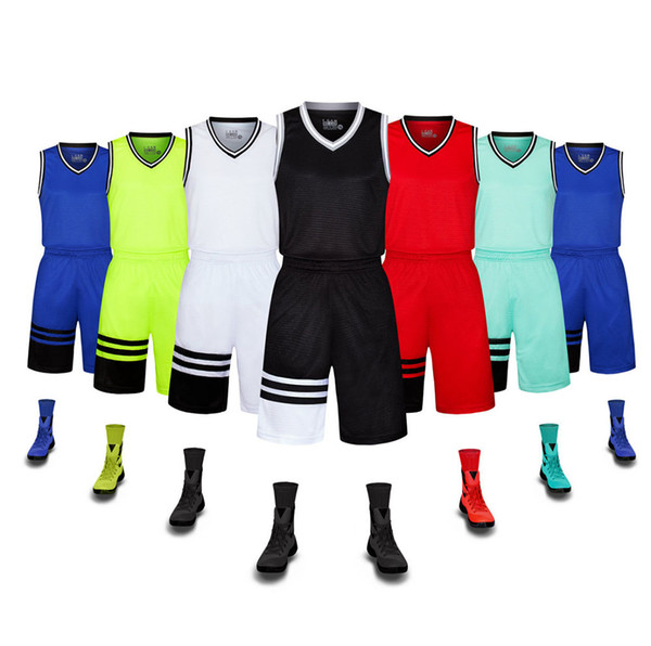 Men's Basketball Suit Can Be Customized New Smooth Board Basketball Suit For Training Team Uniforms