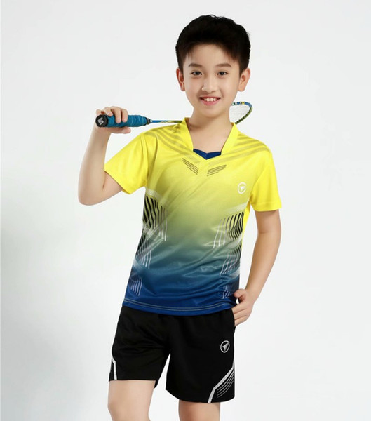 Tennis suit short sleeve shorts for boys and girls tennis suit for students table tennis training suit