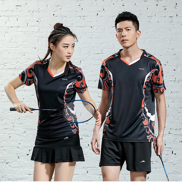 2019 New badminton t-shirt men , women tennis clothes , clothing table tennis ping pong tracksuit uniforms vetements