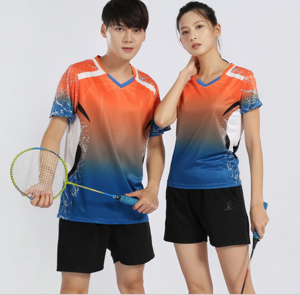 Speed dry sports shorts men and women badminton clothing running tennis table tennis short pants summer pure black