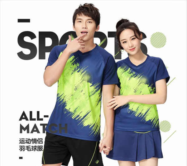 Fashion Korean wave dynamic four seasons tennis wear training wear men and women couples sportswear training wear