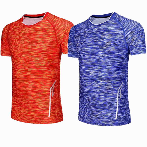 2018 Gym Sportswear Dry Fit Badminton T-shirts for Women Table Tennis Running T Shirt Men Exercise Training Blue/red T Shirts