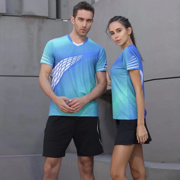 Men Brand Tennis Shirt Outdoor Sports Running Workout Jogging Clothing Fitness Tees Male Badminton Short Sleeve T-shirts Tops