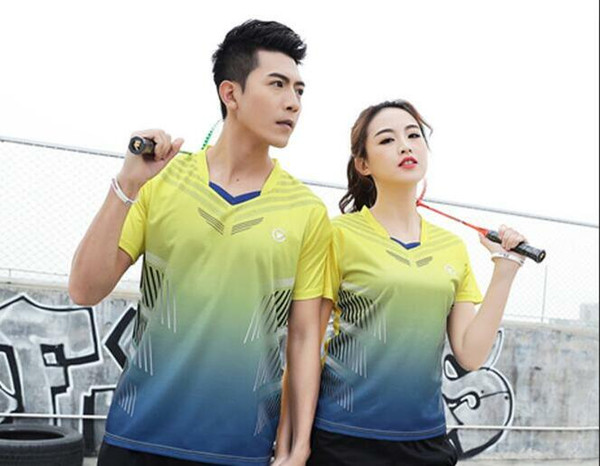 New 2019 mens/women badminton and tennis shirts,camiseta fitness hombre,camiseta mujer,tennis shirts men,sportshirt mannen