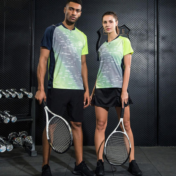 Women/Men Badminton Tennis Clothing Table Tennis Shirt+Shorts Sportswear Sport Clothes Set Breathable Quick Dry Sport Suits