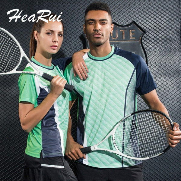 2017 New Women Tennis Shirts High Quality Men Outdoor Sports Running Fitness Short Sleeve T-shirt Company Team Uniforms