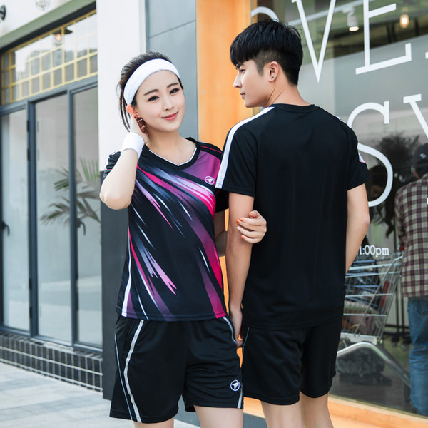 2018 Table Tennis Jerseys men women Badminton sports shirt tennis shirt Male/Female Badminton T-shirts Volleyball