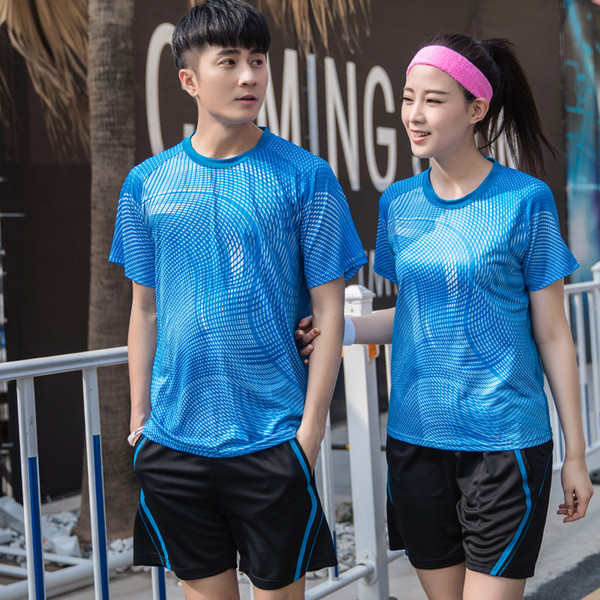 Free Print New Qucik dry table tennis clothes, Badminton sports clothes Women/Men, Tennis suit , badminton wear sets A106