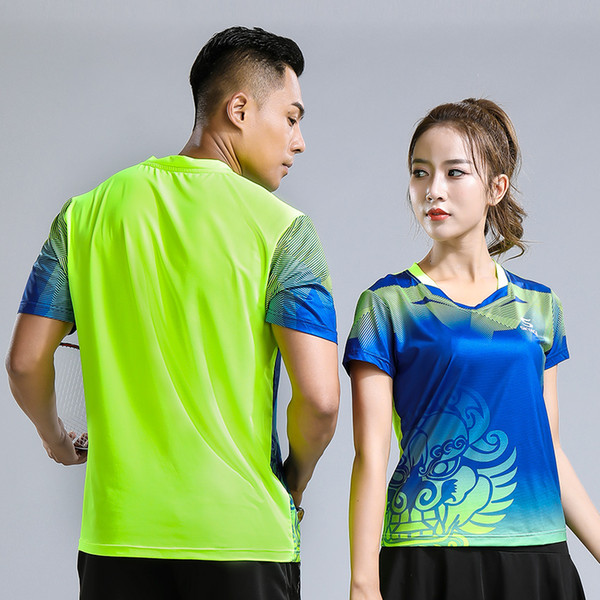 New Quick dry Badminton sports shirts/clothes, Women/Men,Table Tennis t shirt ,table tennis shirts,badminton wear shirts 231A