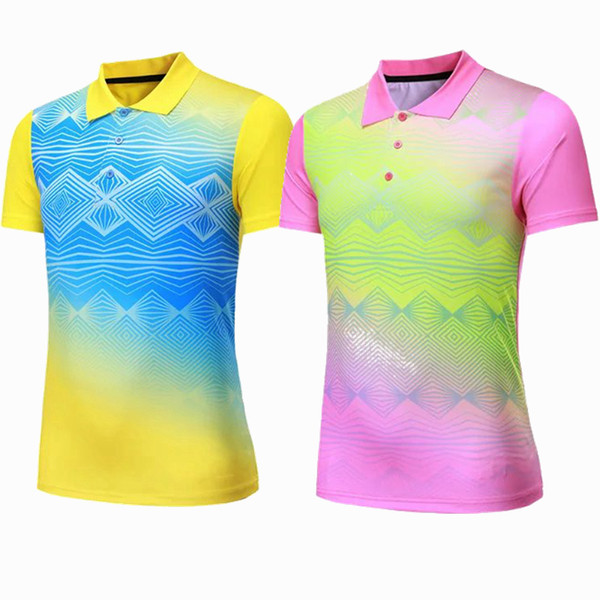 Sportswear Quick Dry breathable Print badminton shirt,Women/Men table tennis game running training Sport comfortable T Shirts