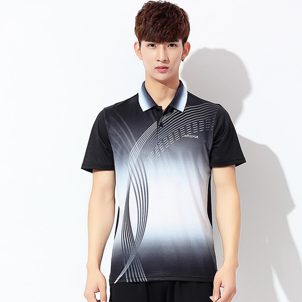 New Men badminton kit, short-sleeved summer badminton, quick drying, short-sleeved shirt, tennis, T-shirts, free shipping