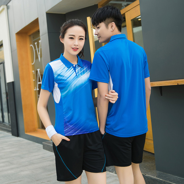 Quick dry Tennis wear suit,badminton wear sets,Tennis Uniforms Badminton sports clothes Women/Men,polo table tennis clothes,