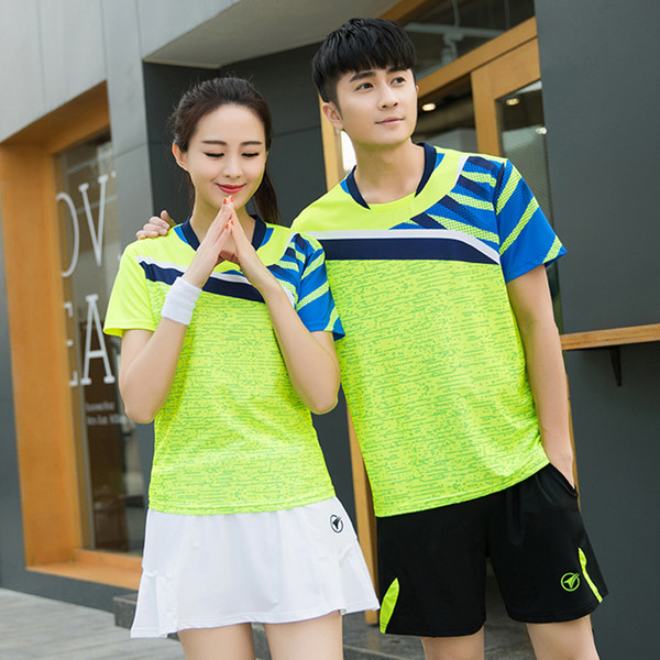 New 2018 Tennis shirts Men / Women , badminton clothes , pingpong t-shirts pleated tennis skirt, athletic shorts, Skort zumaba