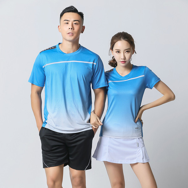 New Quick dry Badminton sets ,Tennis Jerseys Male/Female, Tennis clothes ,Table Tennis clothes , sports shirt + shorts 5075