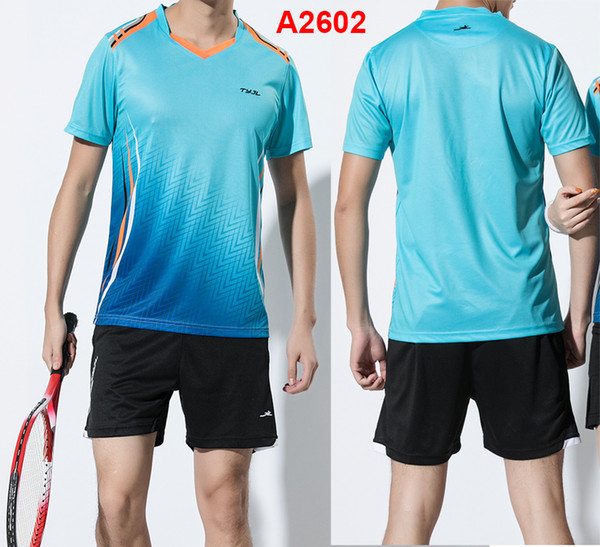 New Quick Dry Badminton suits Men , sport badminton clothes , Tennis clothes Tennis shirts + shorts sport sets