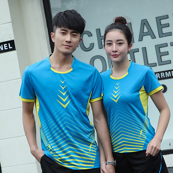 Free Custom Quick-dry Badminton t shirt Women/ Men's , sports shirts , Table Tennis t shirt Tennis sp orts tshirt AY003