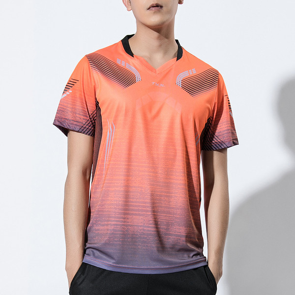 New Gym Badminton shirts Men , sports Tennis shirts , Tennis clothes wear dry-cool sport Runnig