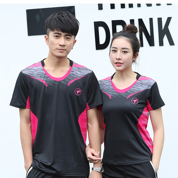 Free Custom Badminton t shirts Men/Women's , sports badminton shirts ,Table Tennis t shirt , Tennis AY005