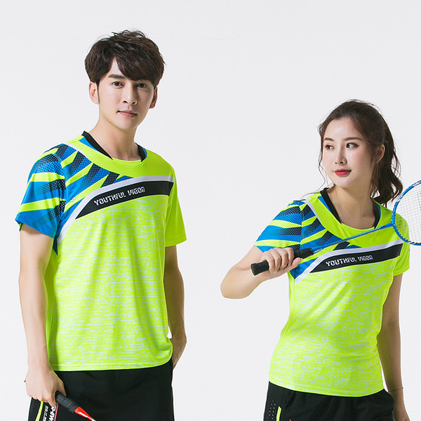 New Quick dry Badminton clothes , sports shirt , Tennis shirt Male/Female Table Tennis ,Tennis shirts 3880AB