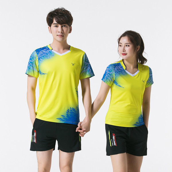 Free Print New Qucik dry Badminton sports clothes Women/Men,Tennis set,Tennis suit,table tennis clothes,badminton wear sets 3885