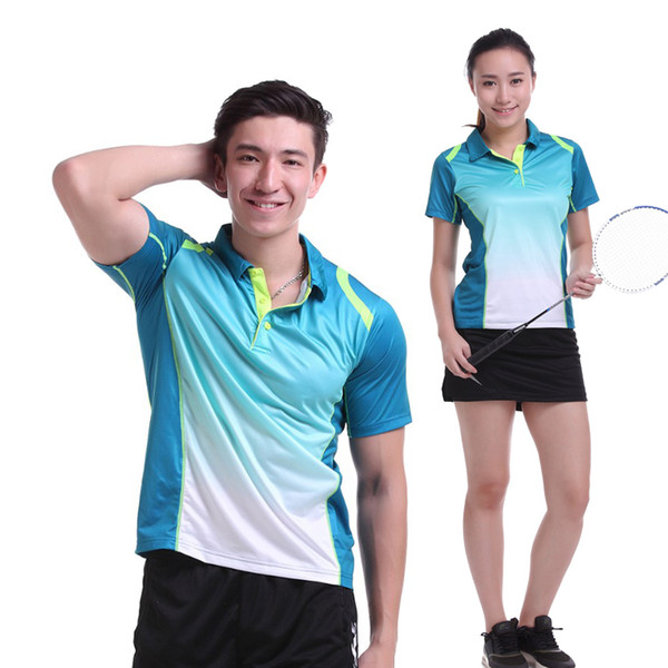 Women/Men table tennis clothes team game training short sleeve T Shirts Sportswear Quick Dry breathable badminton shirt