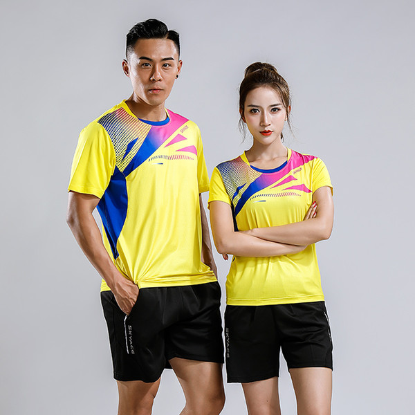 New Qucik dry Badminton sports clothes Women/Men ,Sports Tennis suit,badminton wear sets, table tennis clothes 230AB