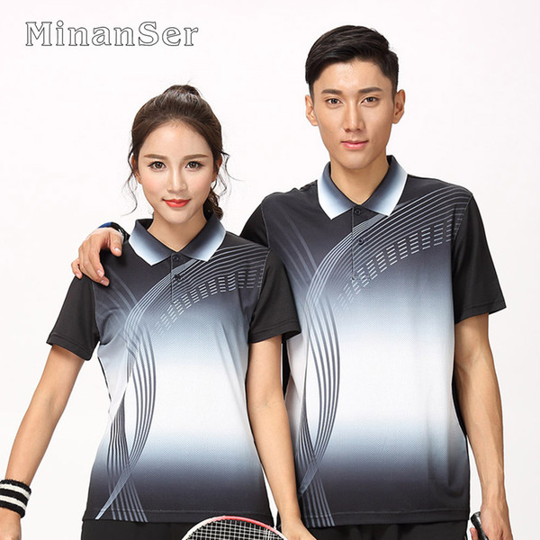 Free Custom Name Badminton wear shirt Women/Men's , sports Tennis shirt , Table Tennis Quick dry sports wear 8811