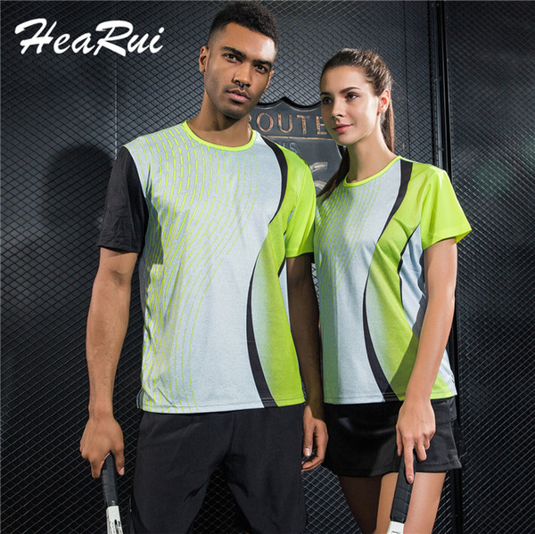 New Sportswear Quick Dry Breathable Tennis Shirt Women/Men Table Tennis Clothes Team Game Running Gym Wear