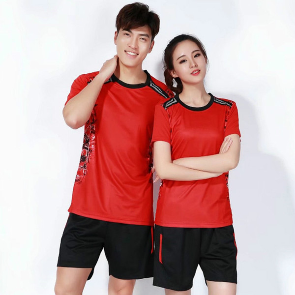 Short Sleeve Volleyball Suits,Mens and women Team Training Uniforms Table Tennis Shirt Jerseys Sportswear,Badminton Shirt Shorts