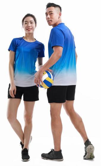 Volleyball clothing suit new short-sleeved gas volleyball clothing suit team uniform men and women summer quick-drying sports training suit