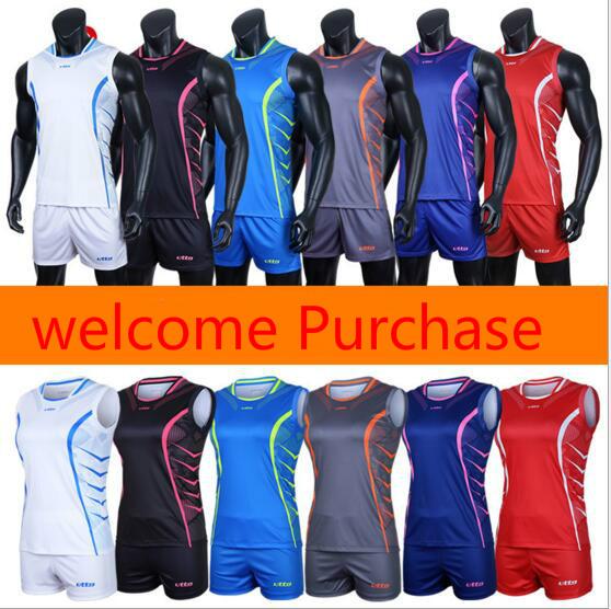 new fashion Men's and women's volleyball team uniforms training suits sleeveless competition with quick-drying volleyball suits