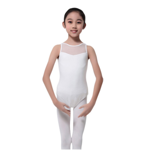 New Children Vestidos Solid Large Size Dress Party Dresses Kids Girl Dance Leotard Bodysuit Ballet Dress Costume Tops