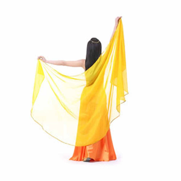 Stage Performance Belly Dance Scarf Shawl Light Texture Half Circle Veils Professional Women Chiffon Belly Dance Veil