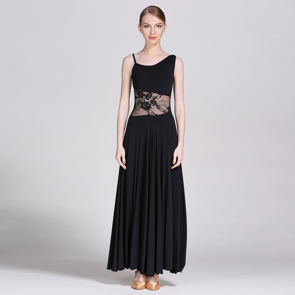 YILINFEIER Waist section leak air light design national standard dance dress -238 Modern Dance Dress Ice