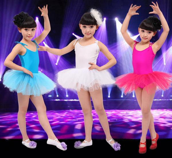 Girl Dance Dress Stage Wear Ballet Tutu Suspender Dress Fitness Clothing Costume Gymnastics Leotard for Girls