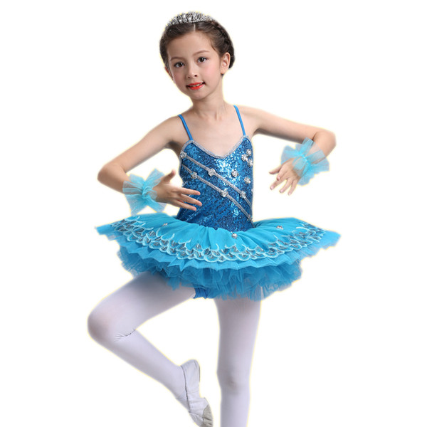 New ballet skirt, Princess Princess pengpeng skirt, little swan dance children's performance, children's performance yarn