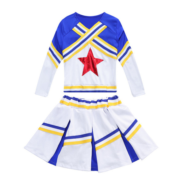 Spring and Autumn Children's cheerleading performance costumes for primary and secondary students gymnastics performance suits