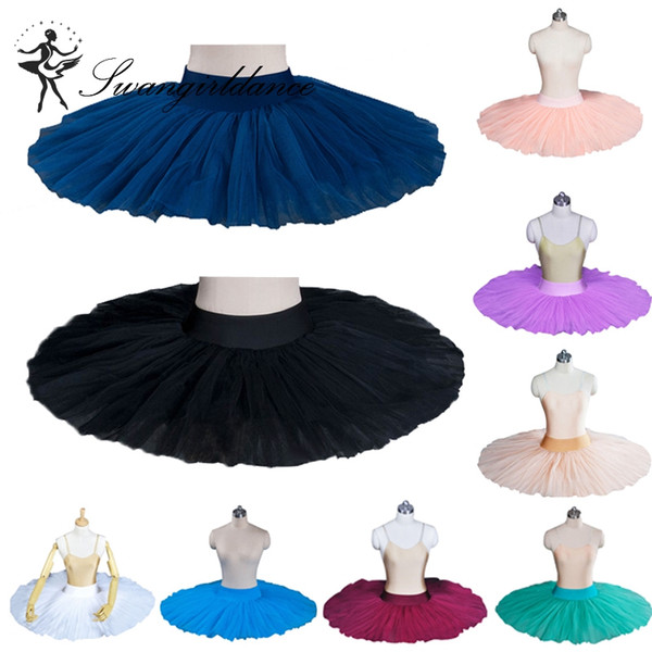 black Hard Tulle half ballet tutu practicing rehearsal classical ballerina ballet tutu costume BT8923