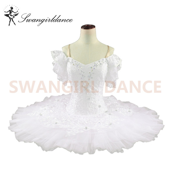 Girls Edelweiss Professional Ballet tutu White Sleeping Beauty Child Classical Tutus White Swan Ballet Tutu For WomenBT9001