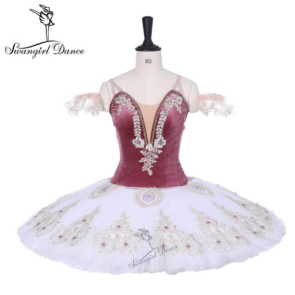 New Aubergine White YAGP Competiton Professional Ballet Tutu Nutcracker9204 Women Classical Ballerina Performance Stage Ballet Cosutmes Tutu