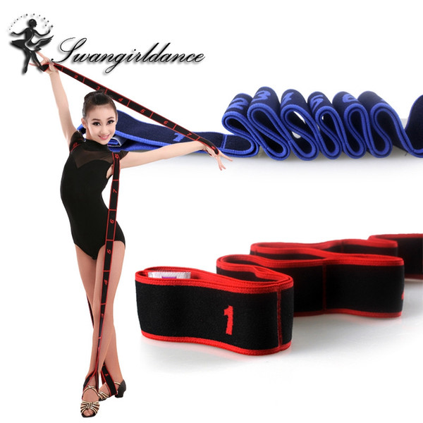 Gymnastics Children Latin Training Band Pilates Yoga Stretch Resistance Bands Adult Fitness Elastic Band Crossfit dance traine workout DT004