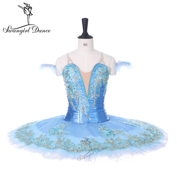 Blue Bird Professional Ballet Tutu Classical Ballet Tutus Blue Women Ballet Stage Costumes Ballerina Performance Tutu Skirt BT9130