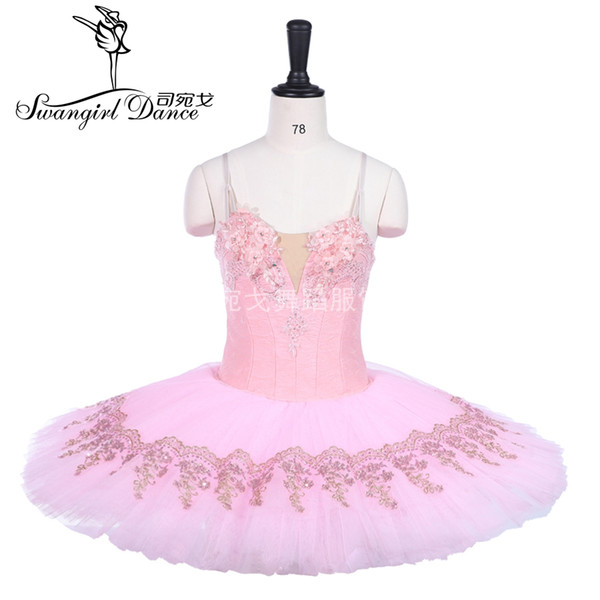 Classical Ballet Tutu Girls Platter Tutu Pink Professional Tutu Adult Performance Pancake Ballet CostumeBT9241