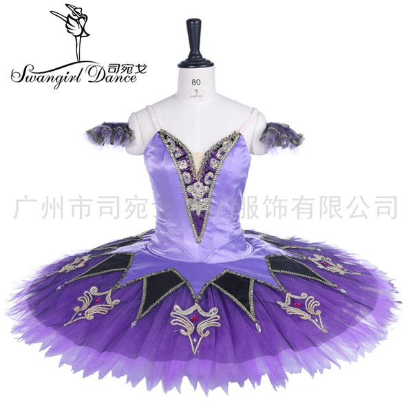 Corsaire Professional Ballet Tutu Pancake Girls Platter Classical Ballet Tutus For Women Ballerina purple Fairy Lilac BT9260