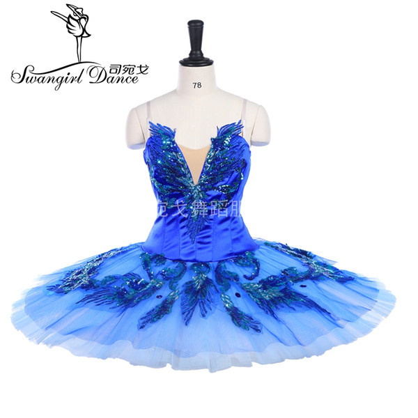 women bluebird professional stage costumes tutu performance dance tutu child classical ballet tutu BT9236