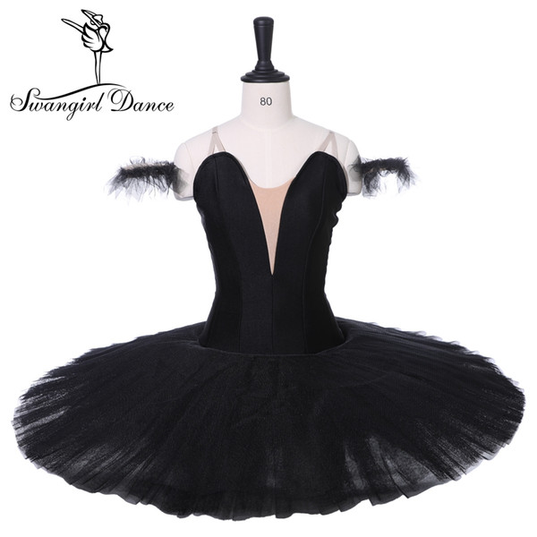 Black Swanlake Professional Ballet Tutu Women Peformance Platter Pancake Tutu BT9111