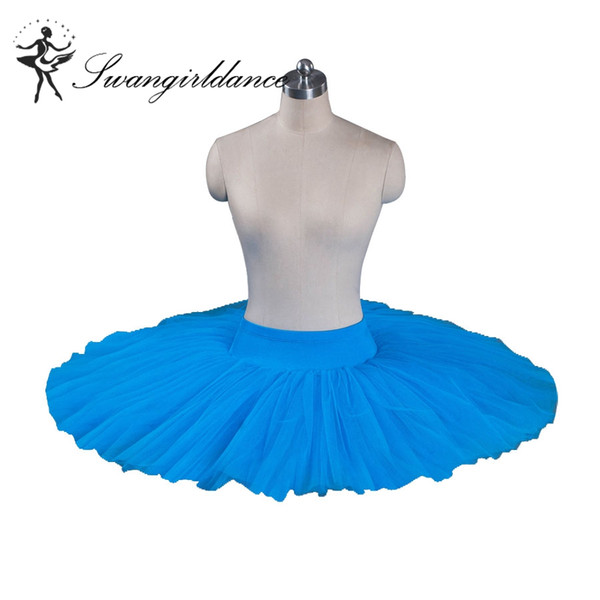 Blue Half Ballet Tutu girls professional pancake ballet tutu skirt kids BT8923